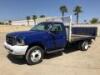 2002 FORD F550XL SUPER DUTY FLATBED TRUCK, 7.3L diesel, automatic, a/c, 12' flatbed, stake sides, 13,500# rear, Tommy Gate lift gate, tow package. s/n:1FDAF56F82ED28330