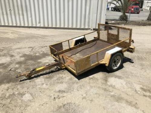 UTILITY TRAILER, 6'x4' deck. **(BILL OF SALE ONLY)**