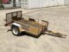 UTILITY TRAILER, 6'x4' deck. **(BILL OF SALE ONLY)** - 2