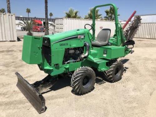 2014 VERMEER RTX450 TRENCHER, Deutz diesel, backfill blade, 5' trencher, 4x4, 238 hours indicated. s/n:1VR4092U8E1003056