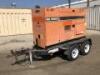 2002 MULTIQUIP DCA70 GENERATOR, 56kw, John Deere 4cyl diesel, portable. s/n:7302910