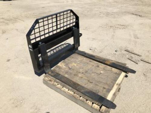 UNUSED JBX 4000 48" FORK ATTACHMENT, fits skidsteer **(LOCATED IN COLTON, CA)**