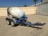 CART-AWAY/DELCOR CMT100 CONCRETE MIXING TRAILER, Honda GX390 gasoline. **(BILL OF SALE ONLY)** - 2