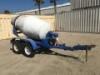 CART-AWAY/DELCOR CMT100 CONCRETE MIXING TRAILER, Honda GX390 gasoline. **(BILL OF SALE ONLY)** - 2