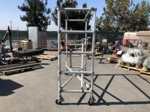 SCAFFOLDING RACK, 78"X72"X28". **(LOCATED IN COLTON, CA)**