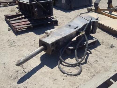 2015 STANLEY MBX15E09 HYDRAULIC BREAKER ATTACHMENT, fits backhoe. s/n:08A13C17 **(LOCATED IN COLTON, CA)**