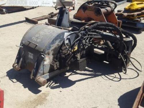 CONEQTEC UNIVERSAL AP450HD ASPHALT GRINDER, fits skidsteer. s/n:02083 **(LOCATED IN COLTON, CA)**