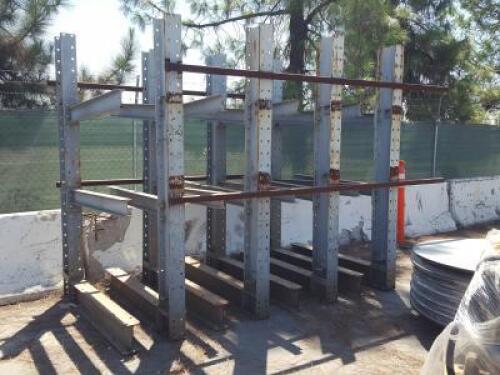 (2) LARGE METAL RACKS, 8'x8'x5'. **(LOCATED IN COLTON, CA)**