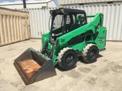 2013 BOBCAT S530 SKIDSTEER LOADER, gp bucket, aux hydraulics, canopy, tier 4 compliant, solid tires, 1,934 hours indicated. s/n:A7TV11659