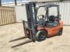 2006 HELI GP25 FORKLIFT, 5,000#, 85" mast, 3-stage, 185" lift, side shift, lpg, canopy, solid tires. s/n:23025A7358