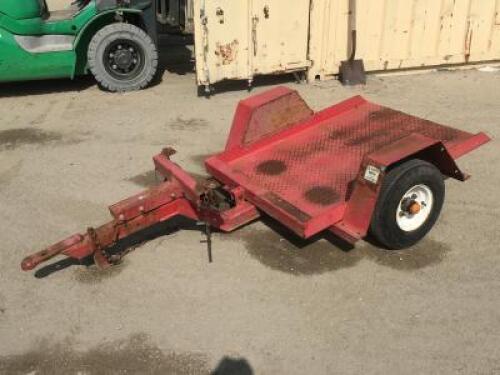 TRENCHER TRAILER, 4'x3' deck. **(BILL OF SALE ONLY)**