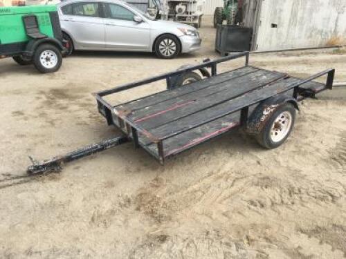 UTILITY TRAILER, 8'x5' deck. **(BILL OF SALE ONLY)**
