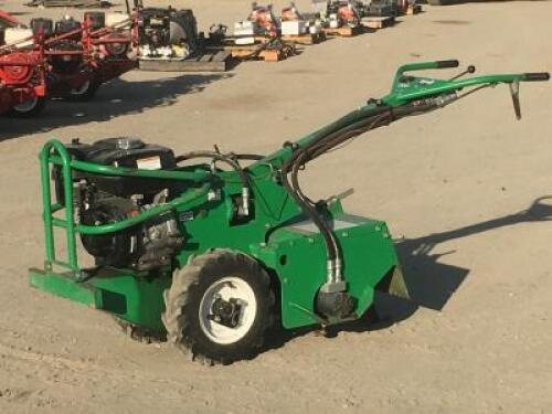 2012 BARRETO 918H HYDRAULIC REAR TINE TILLER, gasoline, 198 hours indicated. s/n:U1745