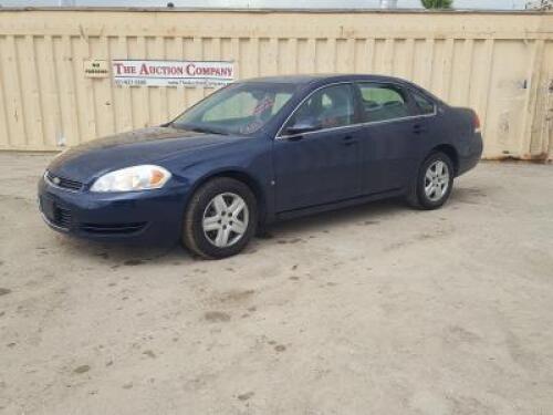 s**2008 CHEVROLET IMPALA SEDAN, 3.5L gasoline, automatic, a/c, pw, pdl, pm. s/n:2G1WB58K981324693