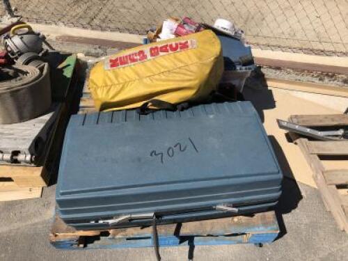 PALLET OF SAFETY EQUIPMENT, CPR DUMMY, EMERGENCY TRIANGLES, SMOKE DETECTORS **(LOCATED IN COLTON, CA)**