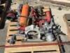 PALLET OF MISC. VALVES, FITTINGS, PRYBAR, CLAMP, TRAINING TANK **(LOCATED IN COLTON, CA)**