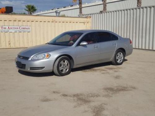 s**2006 CHEVROLET IMPALA SEDAN, 3.5L gasoline, automatic, a/c, pw, pdl, pm, 65,535 miles indicated. s/n:2G1WB55K469426793