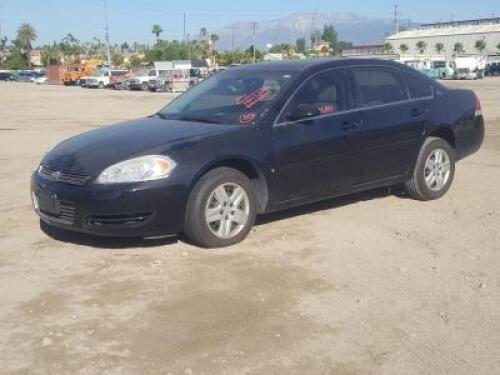 s**2008 CHEVROLET IMPALA SEDAN, 3.5L gasoline, automatic, a/c, pw, pdl, pm. s/n:2G1WB55K789226073 **(DEALER, DISMANTLER, OUT OF STATE BUYER, OFF-HIGHWAY USE ONLY)** **(DOES NOT RUN)**