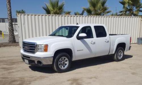 2013 GMC SIERRA 1500 CREW CAB PICKUP TRUCK, 5.3L gasoline, automatic, a/c, pw, pdl, pm, tow package. s/n:3GTP1WE07DG244740