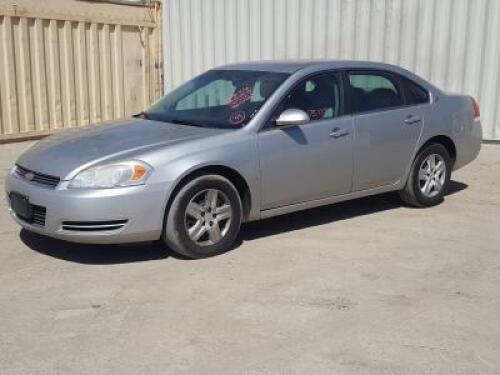 s**2008 CHEVROLET IMPALA SEDAN, 3.5L gasoline, automatic, a/c, pw, pdl, pm, 75,437 miles indicated. s/n:2G1WB58K081316918