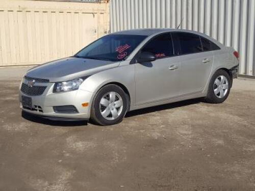 s**2014 CHEVROLET CRUZE SEDAN, 1.8L gasoline, automatic, a/c, pw, pdl, pm, 84,492 miles indicated. s/n:1G1PA5SG7E7445569