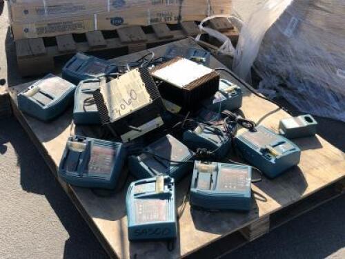 APPROX. (12) DC24SA MAKITA BATTERY CHARGERS, (2) QUI Q BATTERY CHARGERS **(LOCATED IN COLTON, CA)**