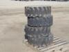 (4) RIMS W/SOLID TIRES, fits skidsteer. **(LOCATED IN COLTON, CA)**