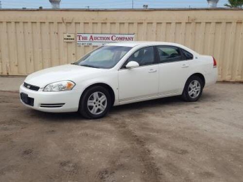 s**2008 CHEVROLET IMPALA SEDAN, 3.5L gasoline, automatic, a/c, pw, pdl, pm. s/n:2G1WB58K481317277