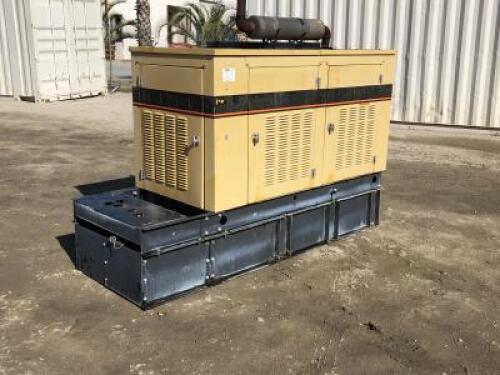 GENERAC 98A.01325S SKID MOUNTED GENERATOR, 100kw, 4cyl diesel, 216 hours indicated. s/n:2040644 **(DOES NOT RUN)**