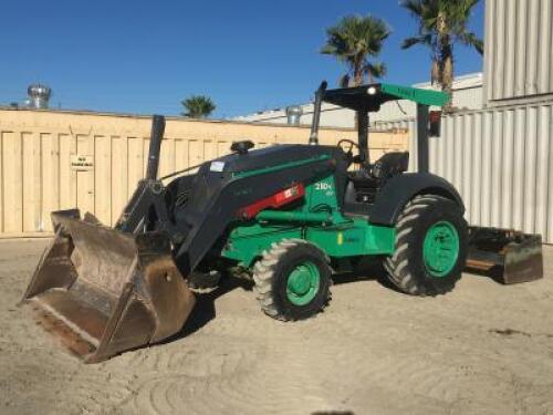 2013 JOHN DEERE 210KEP SKIPLOADER, 4-in-1 bucket, 4x4, canopy, dual tilt, rear scraper. s/n:1T8210EKHDG891490