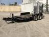 1989 ZIEMAN EQUIPMENT TRAILER, 76"X10'8" deck, 20" dovetail, 57" ramps. s/n:1ZCE20S23KZP15163