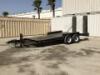 1983 ZIEMAN EQUIPMENT TRAILER, 80"X15' deck, 3' dovetail, 6' ramps. s/n:1ZCE26521D2P10761