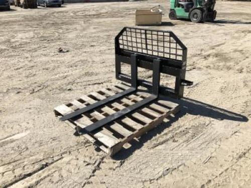 UNUSED JBX 4000 48" FORK ATTACHMENT, fits skidsteer **(LOCATED IN COLTON, CA)**