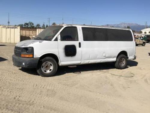 s**2007 CHEVROLET 3500 VAN, 6.0L gasoline, automatic, a/c. s/n:1GAHG39U071142948 **(DEALER, DISMANTLER, OUT OF STATE BUYER, OFF-HIGHWAY USE ONLY)** **(DOES NOT RUN)**