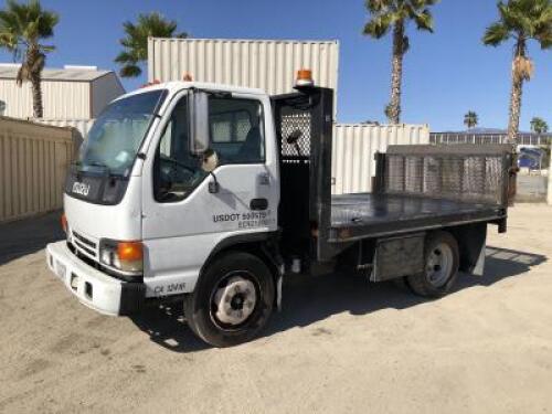 2005 ISUZU NQR FLATBED TRUCK, Isuzu 5.2L diesel, automatic, a/c, pw, 11' flatbed, Tommy-gate lift gate, tow package. s/n:JALE5B16157902868