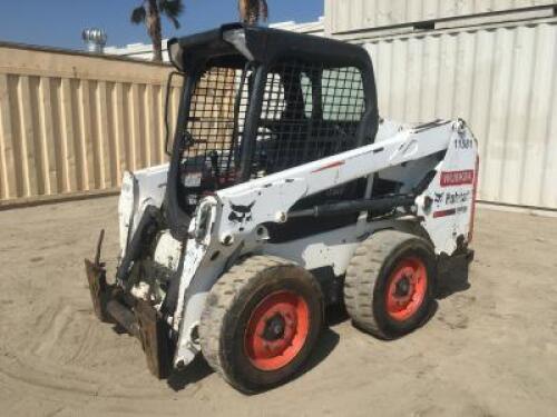 2013 BOBCAT S510 SKIDSTEER LOADER, aux hydraulics, canopy, 2,087 hours indicated. s/n:A3NJ11581