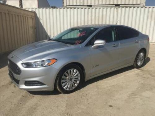 s**2014 FORD FUSION SEDAN, 2.0L gasoline hybrid, automatic, a/c, pw, pdl, pm, 81,997 miles indicated. s/n:3FA6P0LU6ER104428