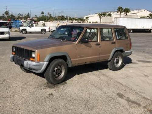 s**1999 JEEP CHEROKEE SUV, 4.0L gasoline, automatic, 4x4, a/c, pw, pdl, pm. s/n:1J4FF28S6XL592789 **(DEALER, DISMANTLER, OUT OF STATE BUYER, OFF-HIGHWAY USE ONLY)**
