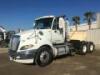 2009 INTERNATIONAL PROSTAR TRUCK TRACTOR, Cummins ISX450 450hp diesel, engine brake, Eaton-Fuller 13-speed, a/c, pw, pdl, pm, 12,000# front, wet kit, air ride suspension, Right Weigh load scale, sliding 5th wheel, 40,000# rears. s/n:2HSCUAPR39C107410