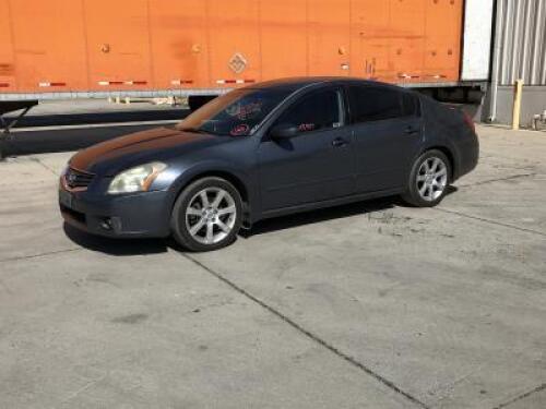 s**2008 NISSAN MAXIMA SEDAN, 3.5L gasoline, automatic, a/c, pw, pdl, pm. s/n:1N4BA41E98C829480 **(DEALER, DISMANTLER, OUT OF STATE BUYER, OFF-HIGHWAY USE ONLY)**