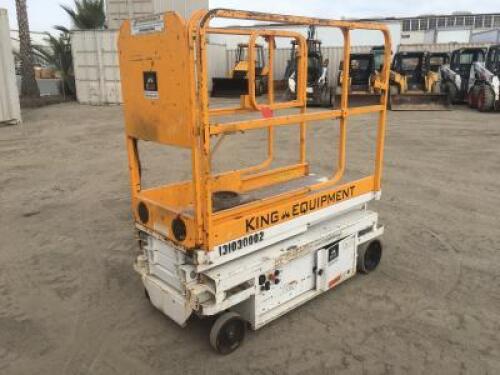 2013 HY-BRID LIFTS HB1030 SCISSORLIFT, electric, 10' lift, extendable platform. s/n:D01-10128