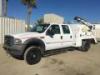 2007 FORD F550XL SUPER DUTY SERVICE TRUCK, 6.0L diesel, automatic, a/c, 4x4, 11' service bed, IMT1015 crane, s/n:1015071014., 13,660# rear, hose reel, outriggers, tow package. s/n:1FDAW57P17EB39727