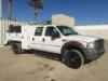 2007 FORD F550XL SUPER DUTY SERVICE TRUCK, 6.0L diesel, automatic, a/c, 4x4, 11' service bed, IMT1015 crane, s/n:1015071014., 13,660# rear, hose reel, outriggers, tow package. s/n:1FDAW57P17EB39727 - 2