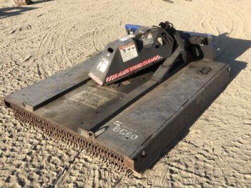 BRADCO BC60/17880 ROTARY MOWER ATTACHMENT, fits skidsteer. s/n:299949 **(LOCATED IN COLTON, CA)**