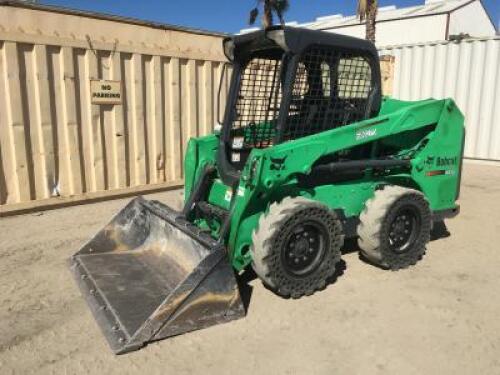 2014 BOBCAT S510 SKIDSTEER LOADER, gp bucket, aux hydraulics, canopy, 1,680 hours indicated. s/n:ALNW11288