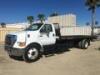 2004 FORD F650 ROLLBACK TRUCK, 7.2L diesel, automatic, a/c, Jerr-dan 20" flatbed, 8,500# front, Ramsey winch, stake sides, 17,500# rear, tow package, 31,641 miles indicated. s/n:3FRWF65N94V674499