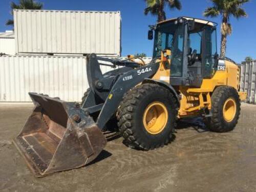2012 JOHN DEERE 544K WHEEL LOADER, 4-in-1 bucket, qc, cab w/air, 20.5-25L3 tires, 4,189 hours indicated. s/n:1DW554KZLCD642629