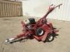 BARRETO 1320 WALK BEHIND TILLER, Honda gasoline. W/BARRETO TILLER TRAILER, 4'X3' deck.