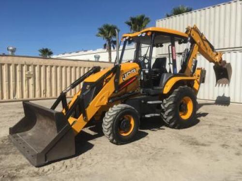 2015 JCB 3CX-14 LOADER BACKHOE, gp bucket, aux hydraulics, 4x4, canopy, extension hoe, rear aux hydraulics, 1,736 hours indicated. s/n:GE03CXTTLF2416039