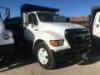 2004 FORD F650 BOBTAIL DUMP TRUCK, Cat 7.2L diesel, automatic, a/c, pto, 8,500# front, 5-6 yard box, 17,500# rear, ditch gate, tow package. s/n:3FRNF65254U598877